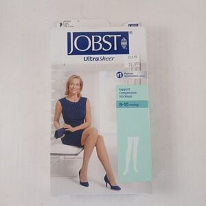 JOBST Ultrasheer Thigh High Closed Toe 8-15 mmHg Sz XL Silky Beige #117224